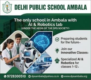The only school in Ambala empowering young minds with future-ready AI & Robotics education.