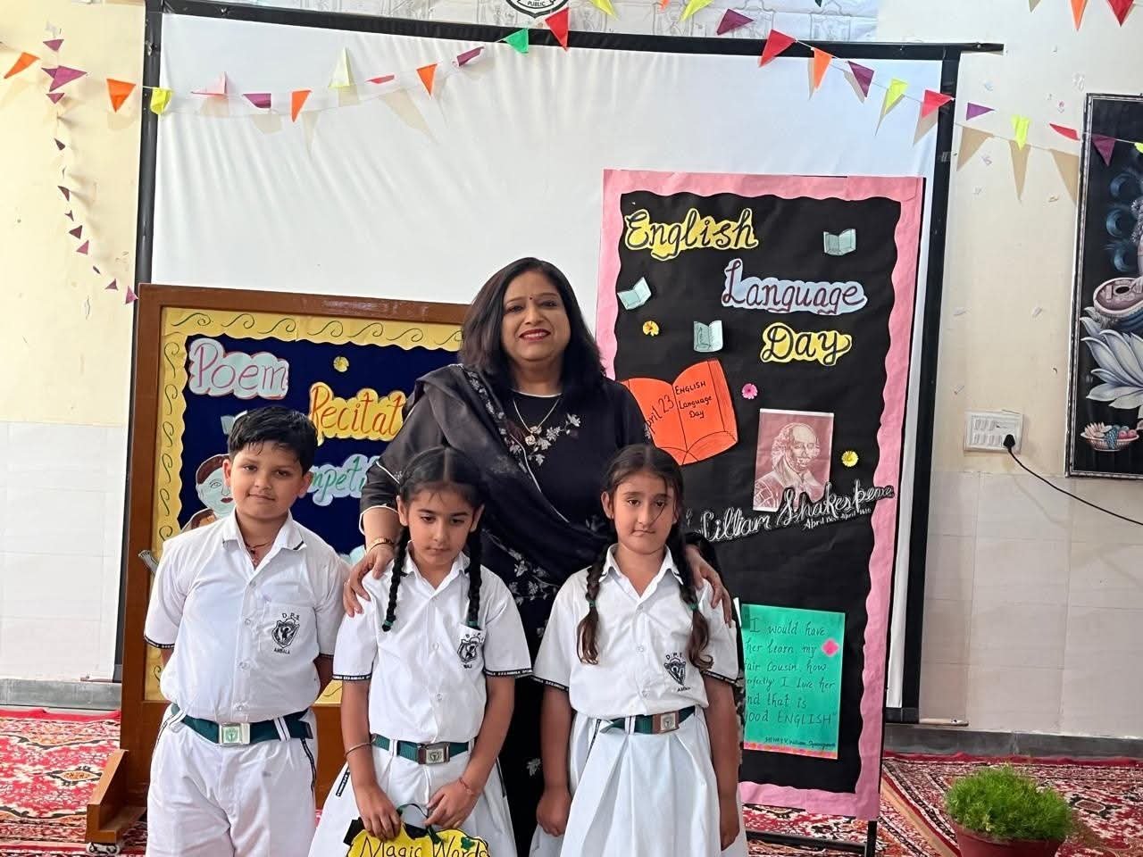 DPS Ambala celebrates English Language Day, embracing the power of words to connect, inspire, and educate.
